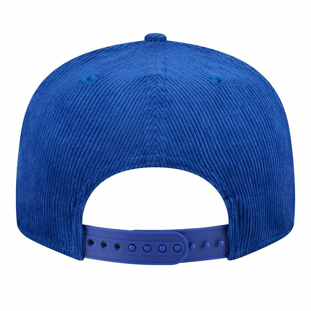 Royal Golden State Warriors Throwback Display Corduroy 9FIFTY Snapback Hat sale | NBA