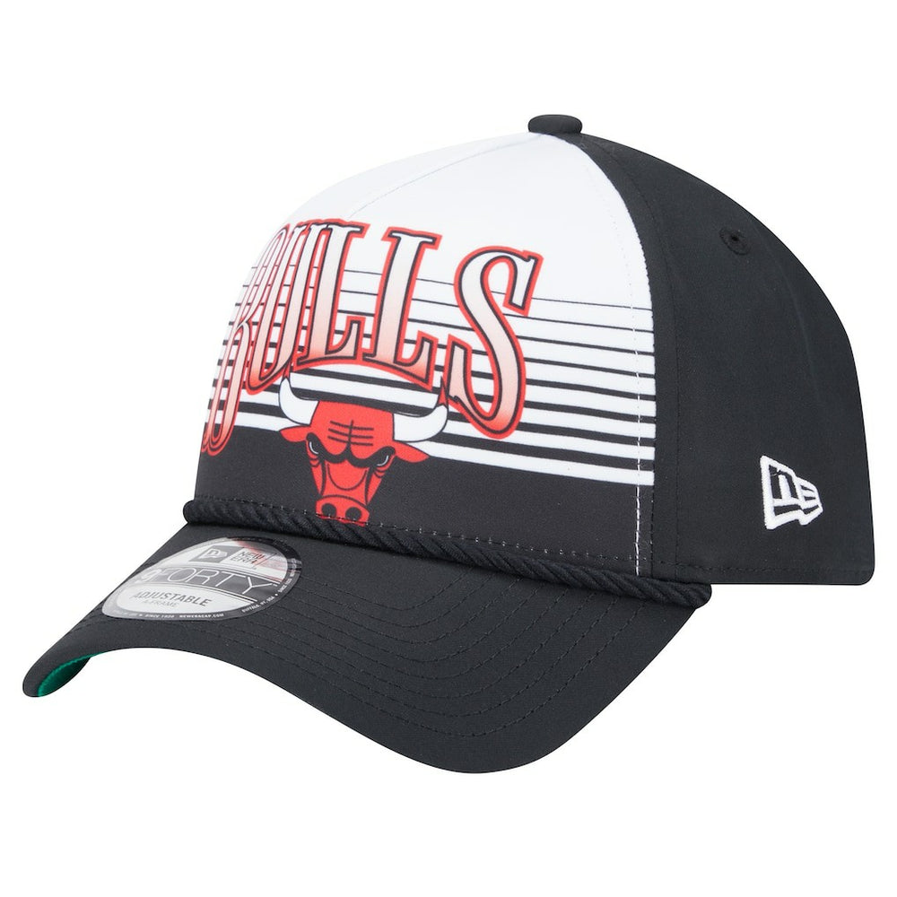 Chicago Bulls Black Throwback Gradient A-Frame 9FORTY Adjustable Hat | NBA