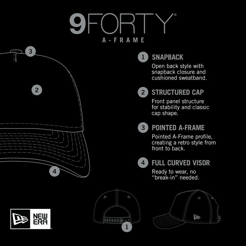 Golden State Warriors Royal Throwback Gradient A-Frame 9FORTY Adjustable Hat | NBA