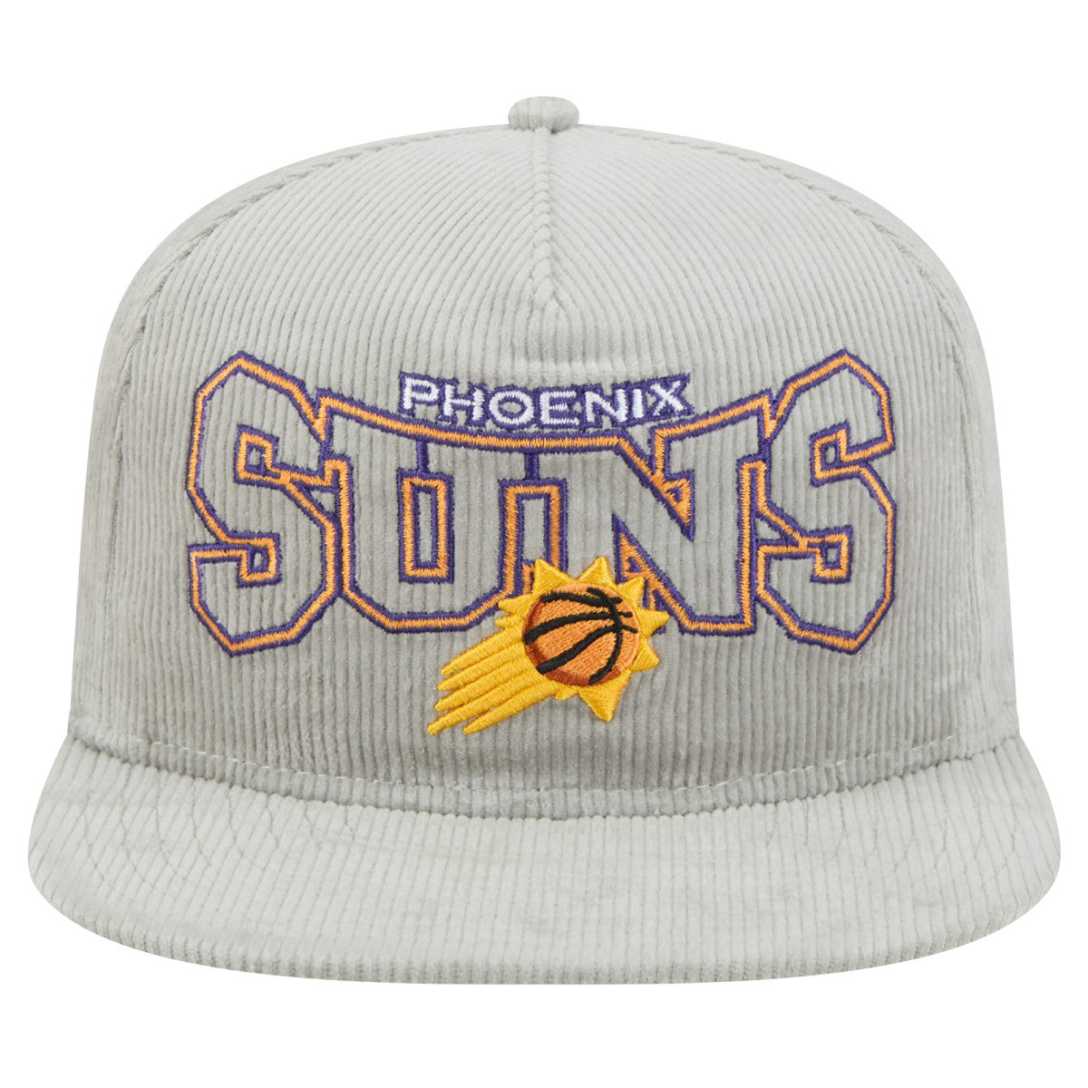 Gray Phoenix Suns Throwback Corduroy Golfer Snapback Hat | NBA
