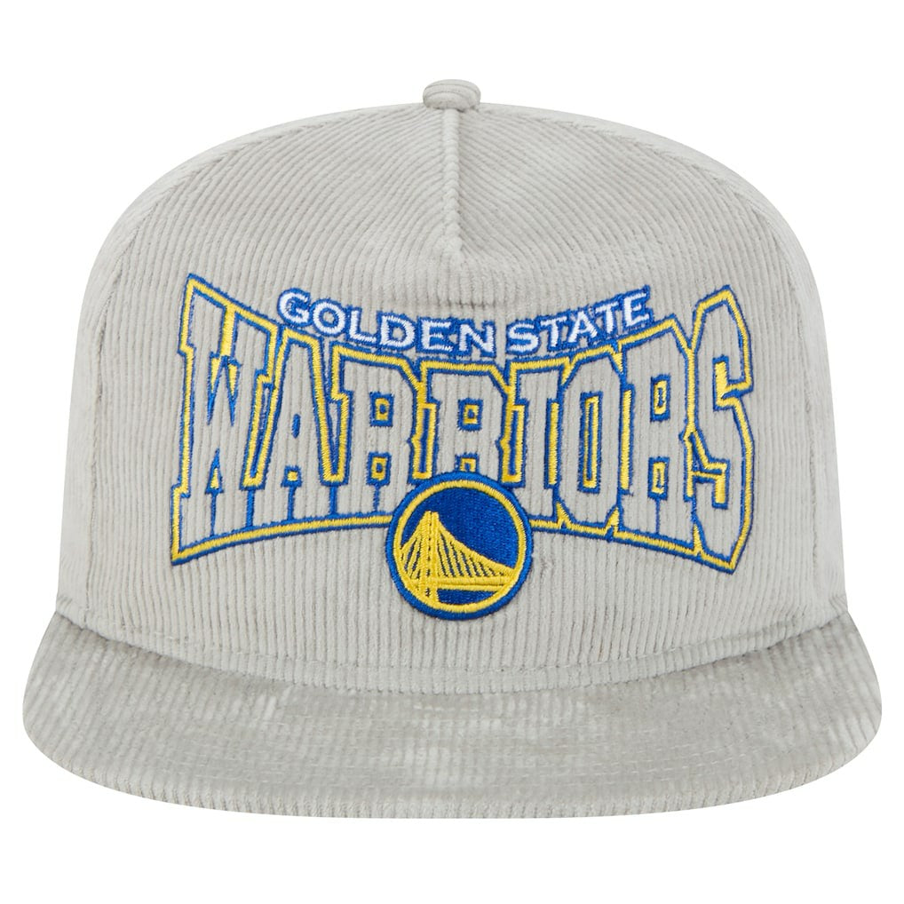 Gray Golden State Warriors Throwback Corduroy Golfer Snapback Hat sale | NBA