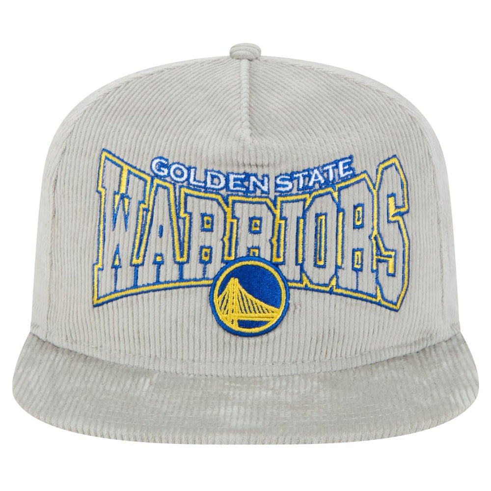 Gray Golden State Warriors Throwback Corduroy Golfer Snapback Hat sale | NBA