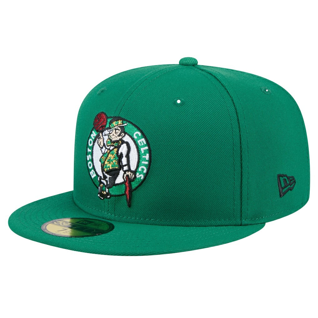 Kelly Green Boston Celtics Throwback Pennant 59FIFTY Fitted Hat | NBA