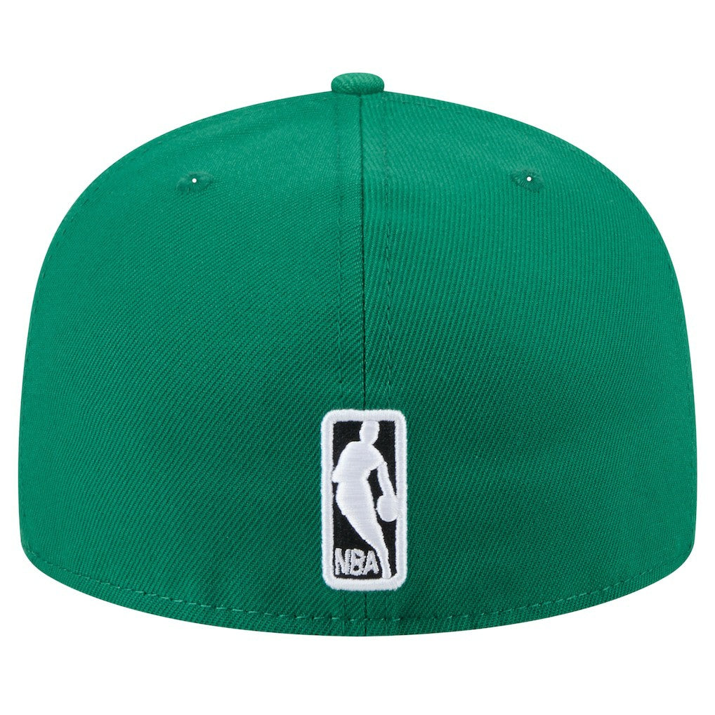 Kelly Green Boston Celtics Throwback Pennant 59FIFTY Fitted Hat | NBA