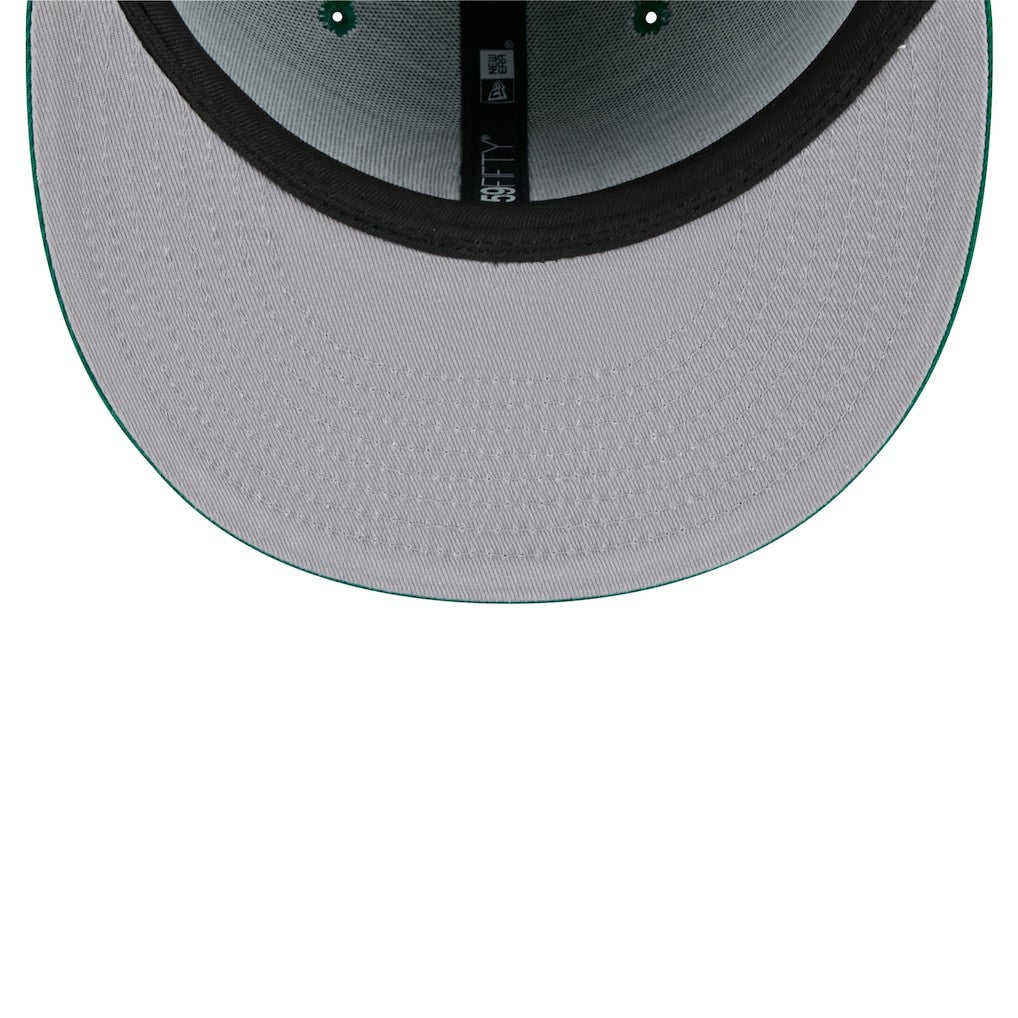 Kelly Green Boston Celtics Throwback Pennant 59FIFTY Fitted Hat | NBA