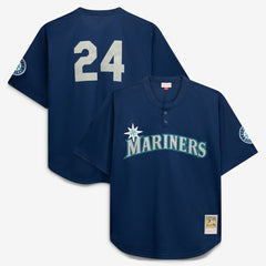 Seattle Mariners Mitchell & Ness Big & Tall Cooperstown Collection Mesh Batting Practice Jersey - MLB Jerseys