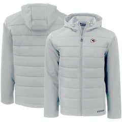 Kansas City Chiefs Cutter & Buck Evoke PrimaLoft Hybrid Eco Softshell Recycled Full-Zip Hooded Jacket | NFL Hot