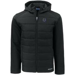 Indianapolis Colts Cutter & Buck Evoke PrimaLoft Hybrid Eco Softshell Recycled Full-Zip Hooded Jacket | NFL US