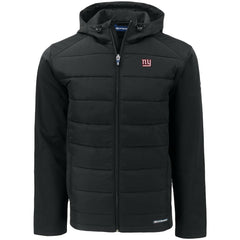 New York Giants Cutter & Buck Evoke PrimaLoft Hybrid Eco Softshell Recycled Full-Zip Hooded Jacket | NFL Discount