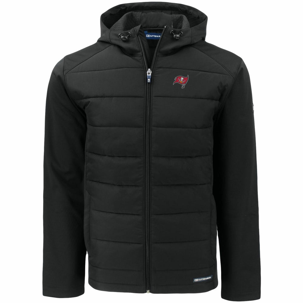 Tampa Bay Buccaneers Cutter & Buck Evoke PrimaLoft Hybrid Eco Softshell Recycled Full-Zip Hooded Jacket | NFL Sale