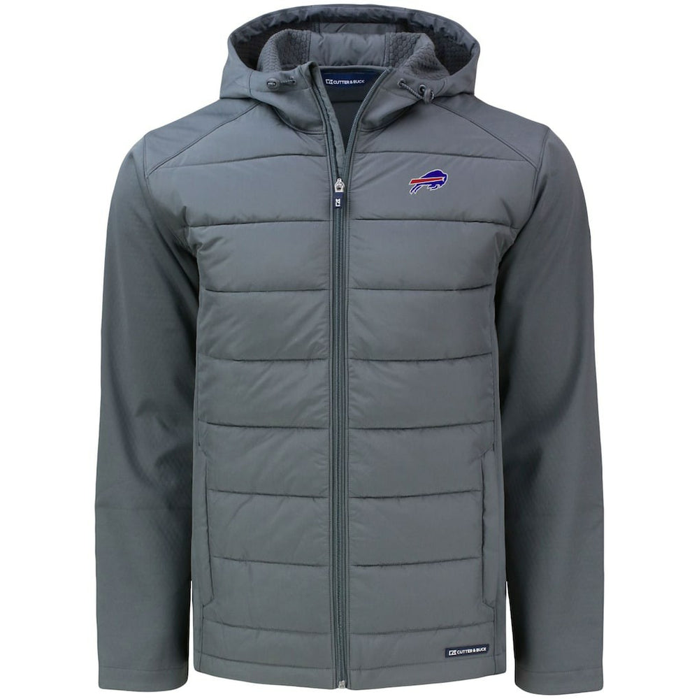 Buffalo Bills Cutter & Buck Evoke PrimaLoft Hybrid Eco Softshell Recycled Full-Zip Hooded Jacket | NFL US