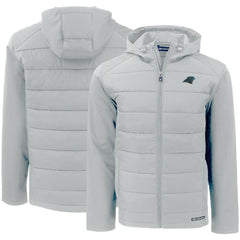 Carolina Panthers Cutter & Buck Evoke PrimaLoft Hybrid Eco Softshell Recycled Full-Zip Hooded Jacket | NFL On sale