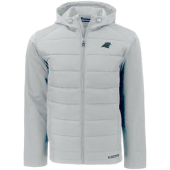 Carolina Panthers Cutter & Buck Evoke PrimaLoft Hybrid Eco Softshell Recycled Full-Zip Hooded Jacket | NFL On sale