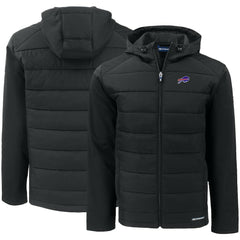 Buffalo Bills Cutter & Buck Evoke PrimaLoft Hybrid Eco Softshell Recycled Full-Zip Hooded Jacket | NFL On sale
