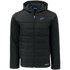 Buffalo Bills Cutter & Buck Evoke PrimaLoft Hybrid Eco Softshell Recycled Full-Zip Hooded Jacket | NFL On sale