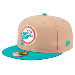 Miami Dolphins Throwback Logo Main 59FIFTY Fitted Hat | NFL On sale