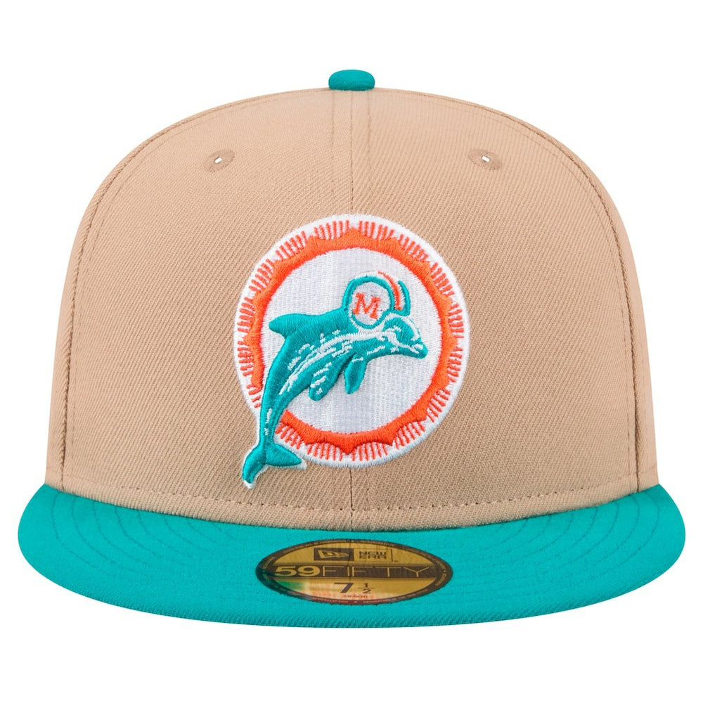 Miami Dolphins Throwback Logo Main 59FIFTY Fitted Hat | NFL On sale