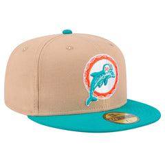 Miami Dolphins Throwback Logo Main 59FIFTY Fitted Hat | NFL On sale