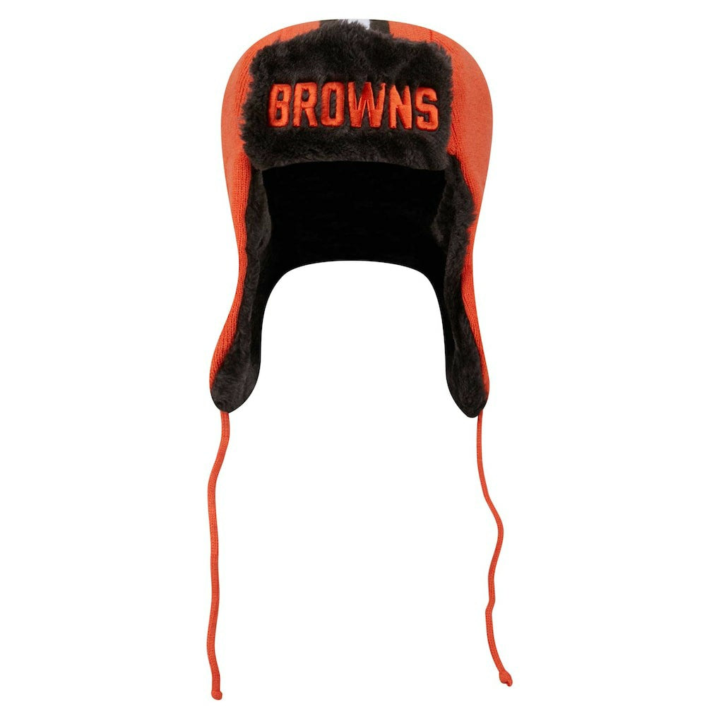 Cleveland Browns Helmet Head Trapper Knit Hat | NFL New
