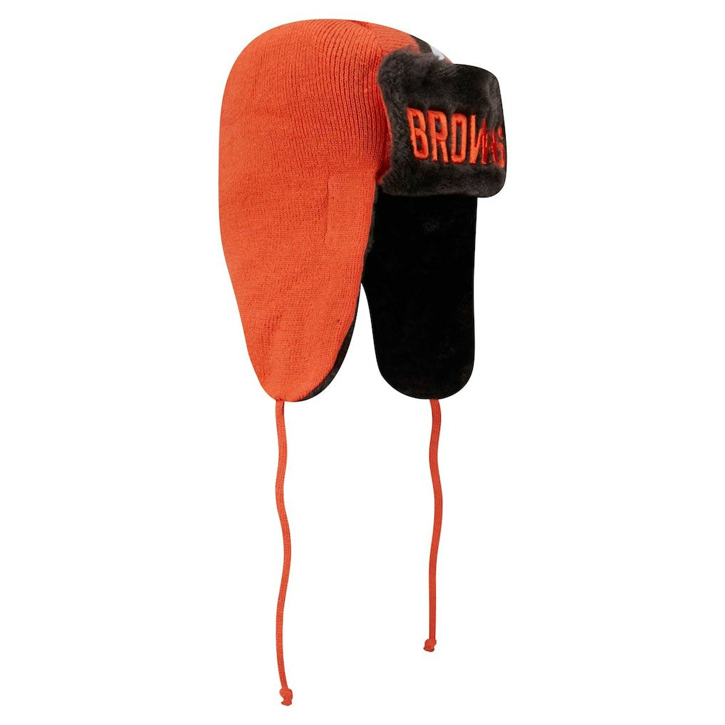 Cleveland Browns Helmet Head Trapper Knit Hat | NFL New