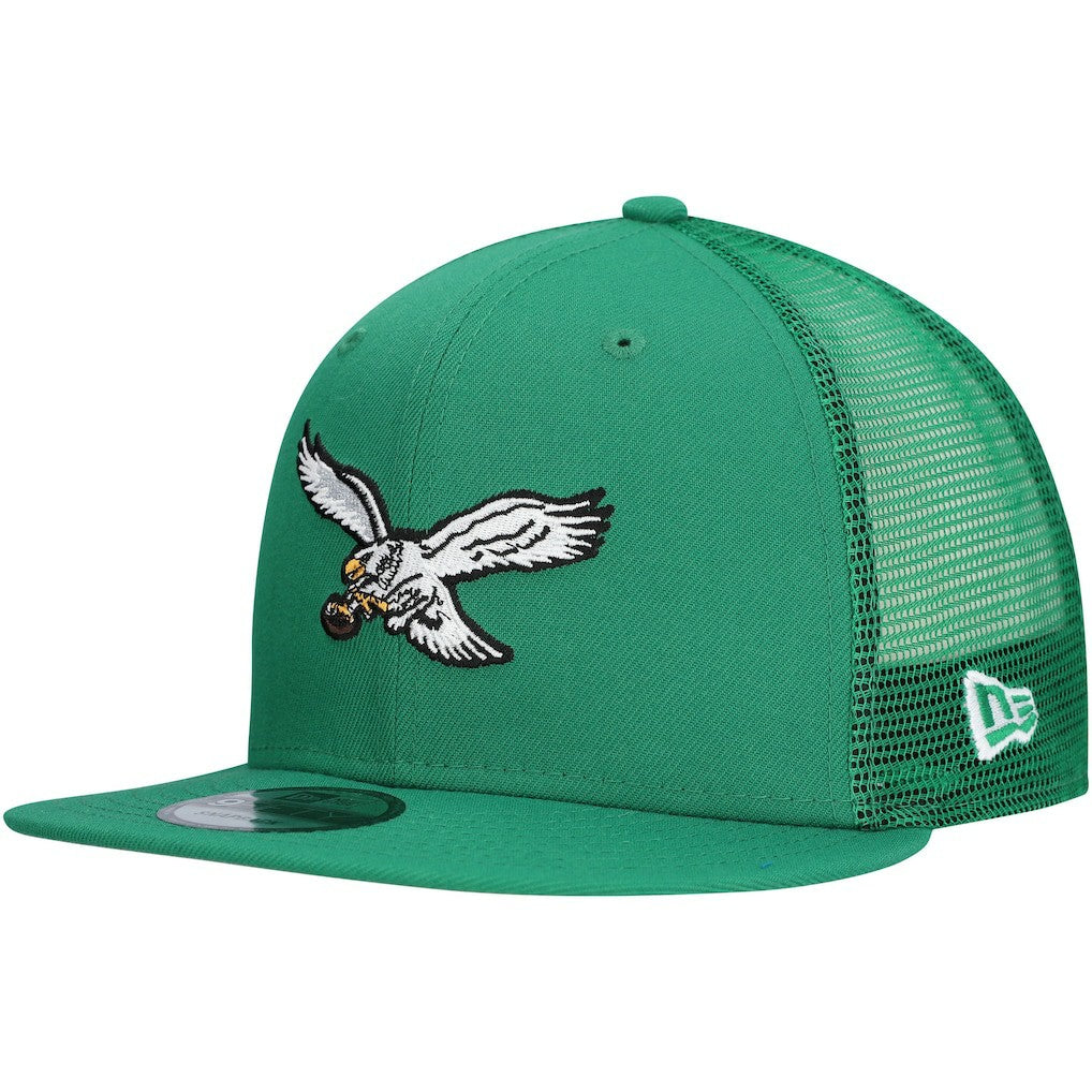 Philadelphia Eagles Throwback Main Trucker 9FIFTY Snapback Hat | NFL US