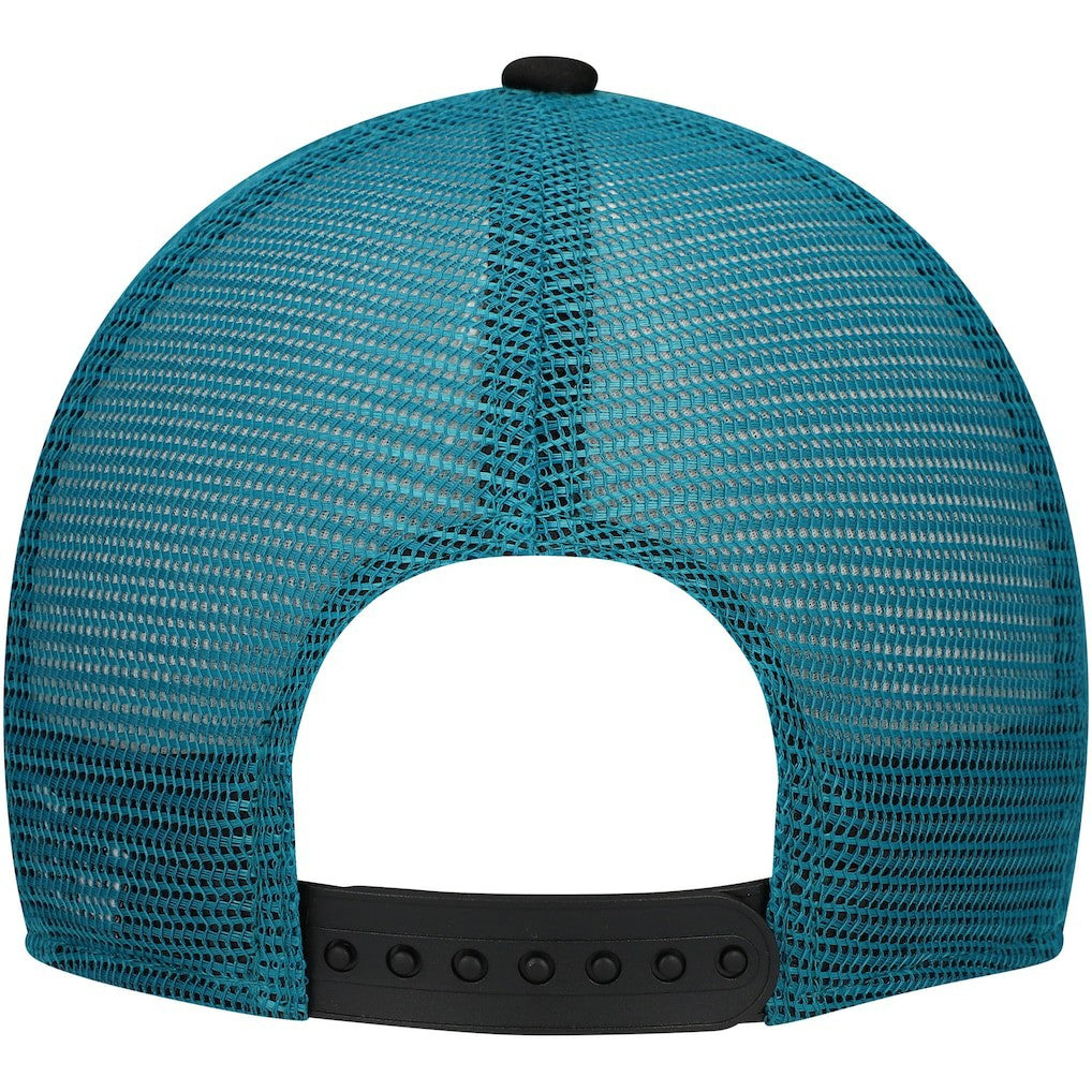 Jacksonville Jaguars Youth A-Frame 9FORTY Trucker Adjustable Hat | NFL Outlet