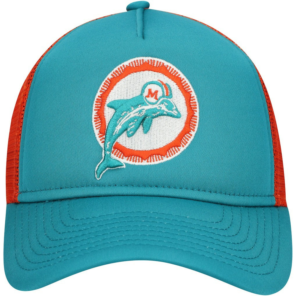 Miami Dolphins Youth A-Frame 9FORTY Trucker Adjustable Hat | NFL New