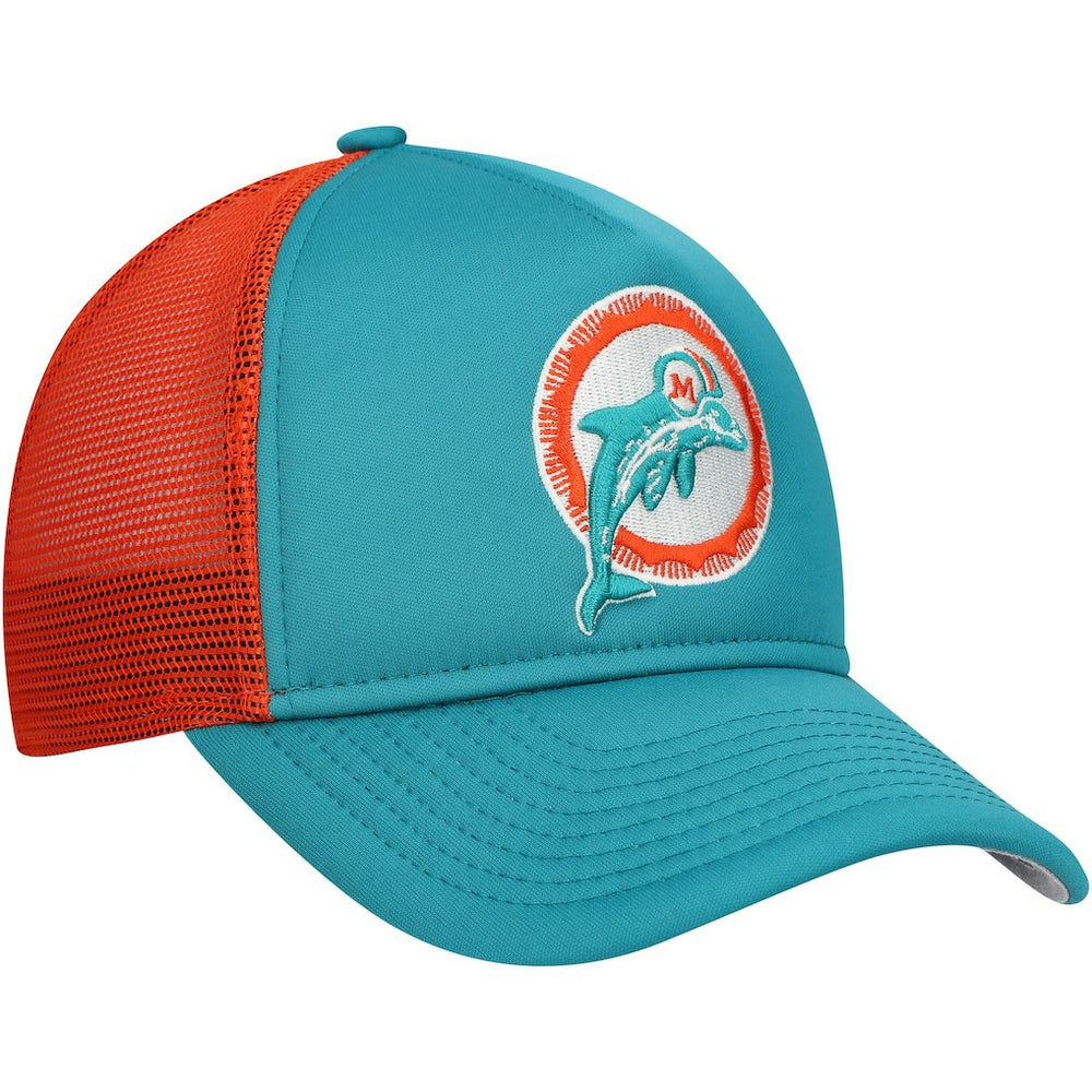 Miami Dolphins Youth A-Frame 9FORTY Trucker Adjustable Hat | NFL New