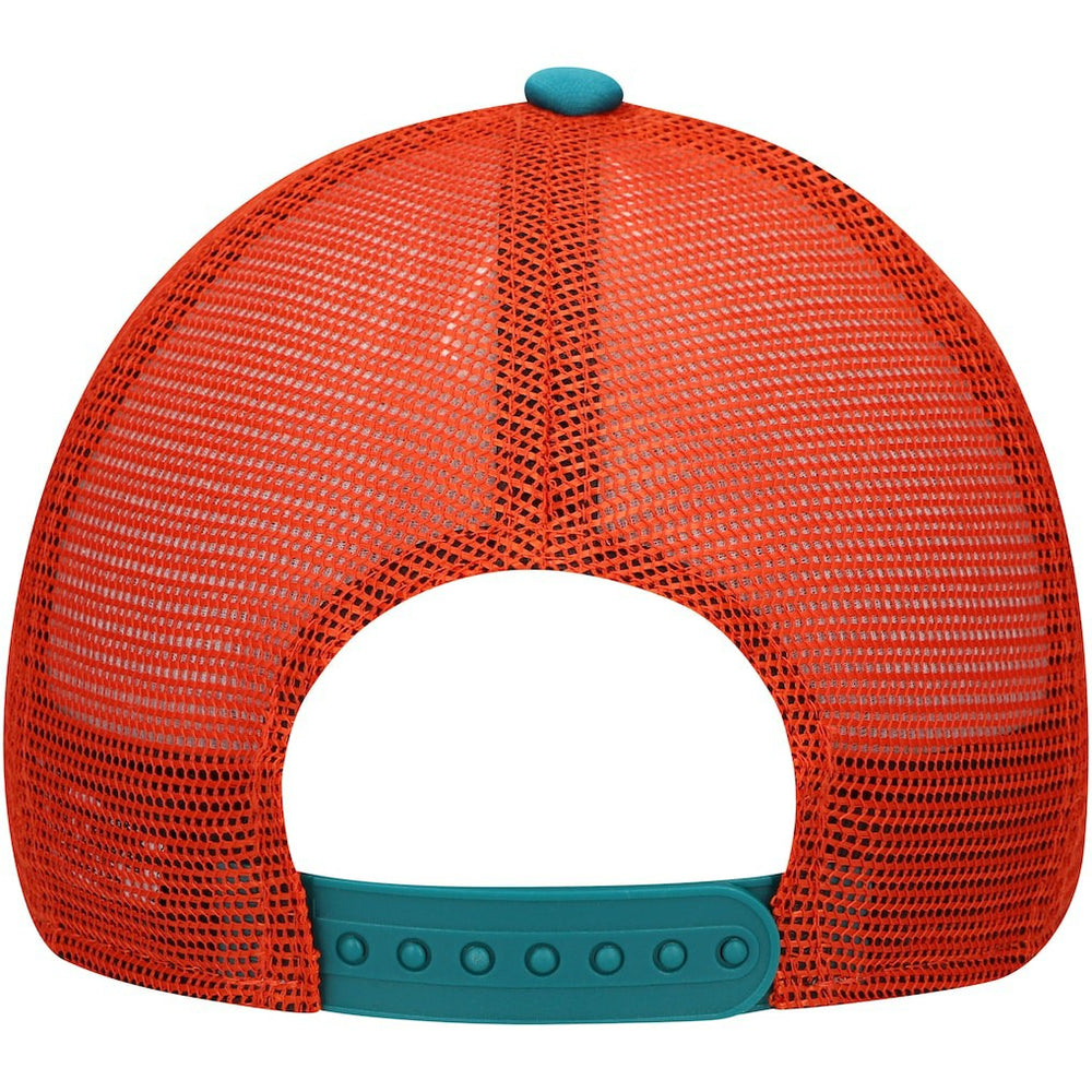 Miami Dolphins Youth A-Frame 9FORTY Trucker Adjustable Hat | NFL New