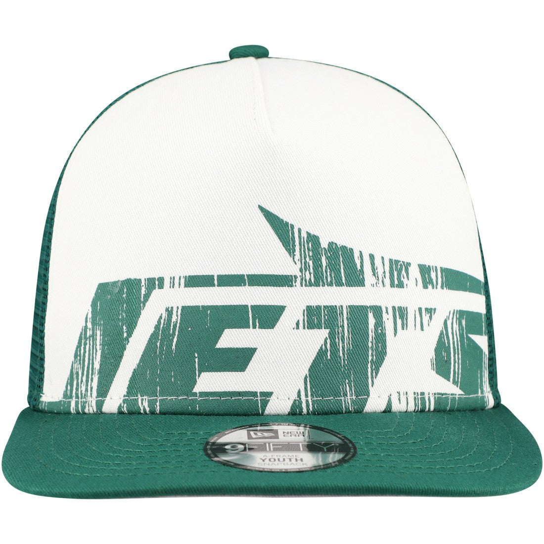 New York Jets Youth Distressed 9FIFTY A-Frame Snapback Hat | NFL Outlet