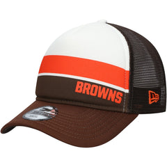 Cleveland Browns Youth Sport Night Color Block 9FORTY A-Frame Trucker Adjustable Hat | NFL Outlet