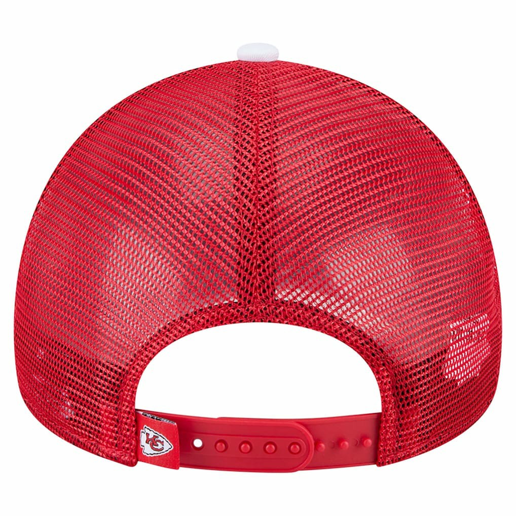 Kansas City Chiefs Youth Sport Night Color Block 9FORTY A-Frame Trucker Adjustable Hat | NFL Near me