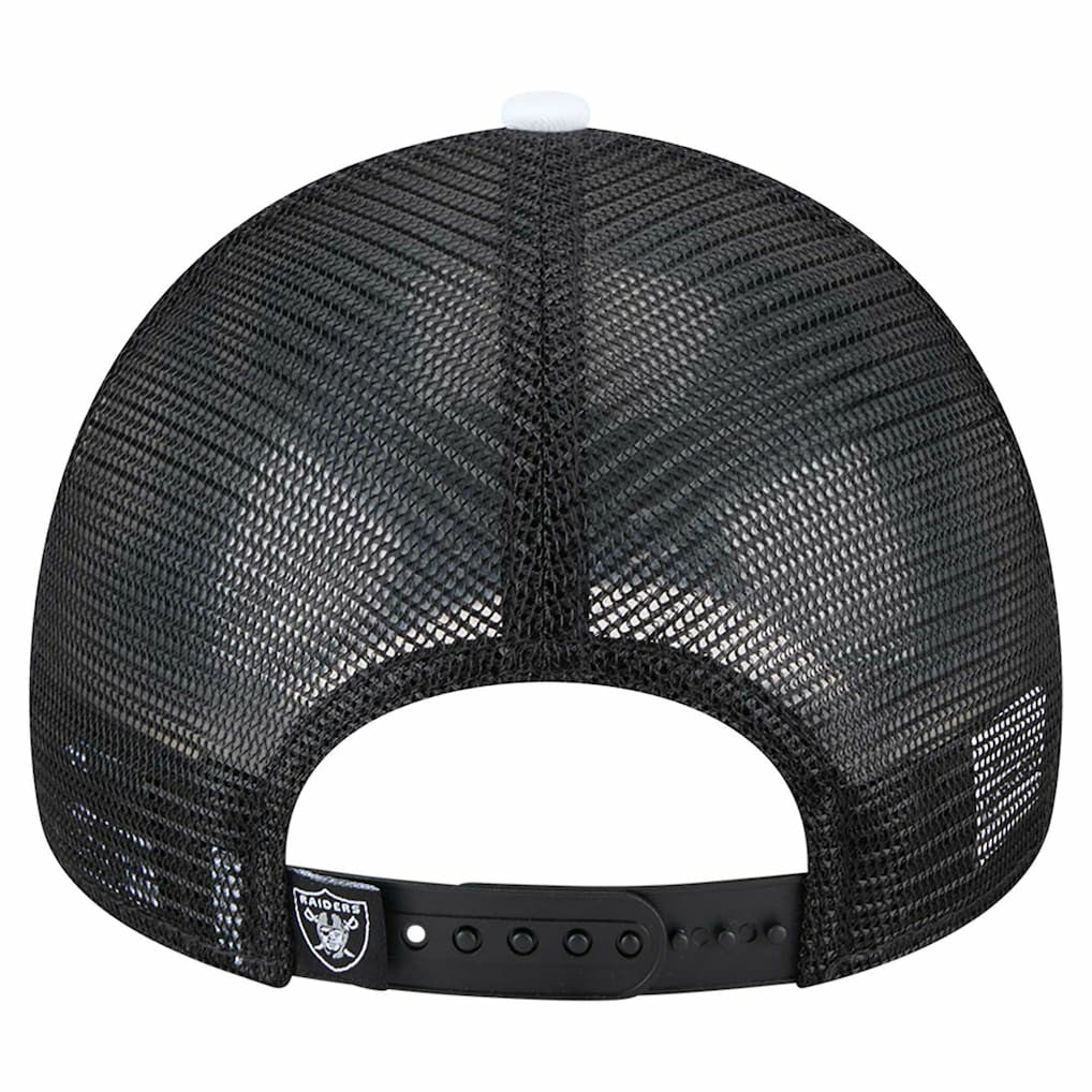 Las Vegas Raiders Youth Sport Night Color Block 9FORTY A-Frame Trucker Adjustable Hat | NFL Discount