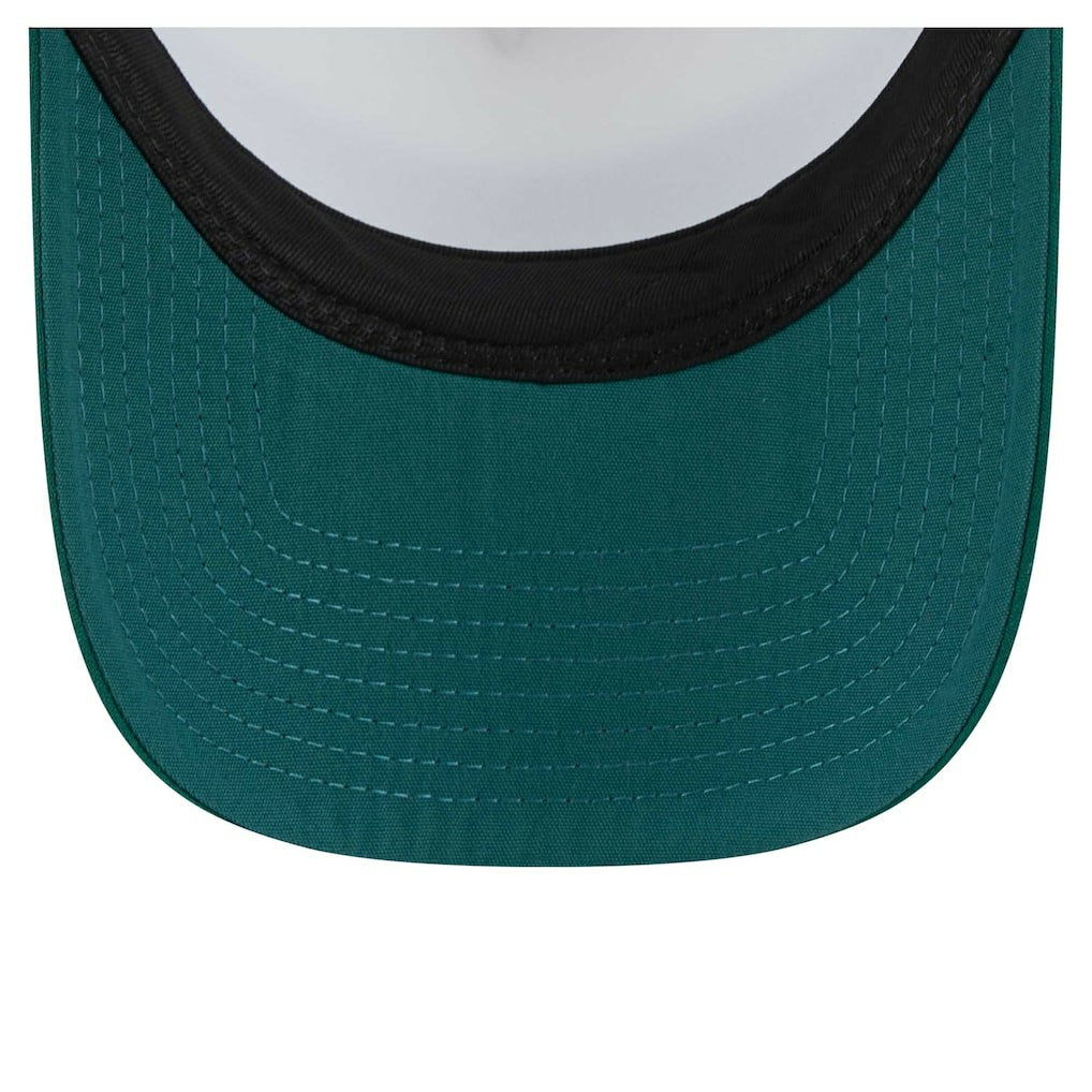 Philadelphia Eagles Youth Sport Night Color Block 9FORTY A-Frame Trucker Adjustable Hat | NFL Hot