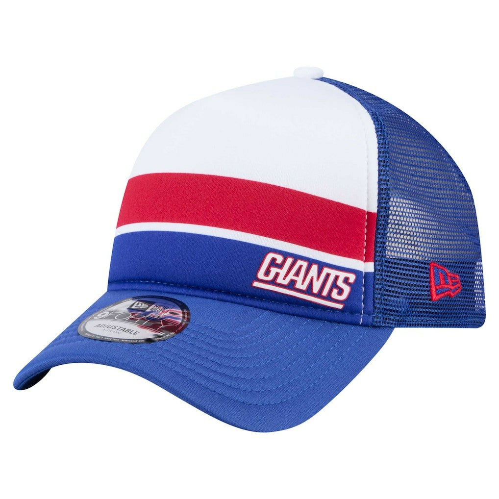 New York Giants Youth Sport Night Color Block 9FORTY A-Frame Trucker Adjustable Hat | NFL Hot