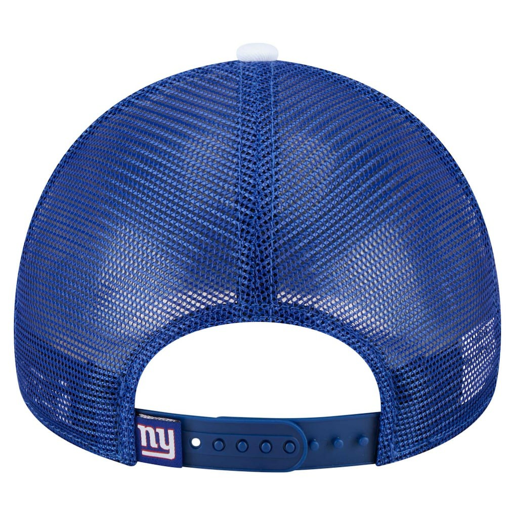 New York Giants Youth Sport Night Color Block 9FORTY A-Frame Trucker Adjustable Hat | NFL Hot