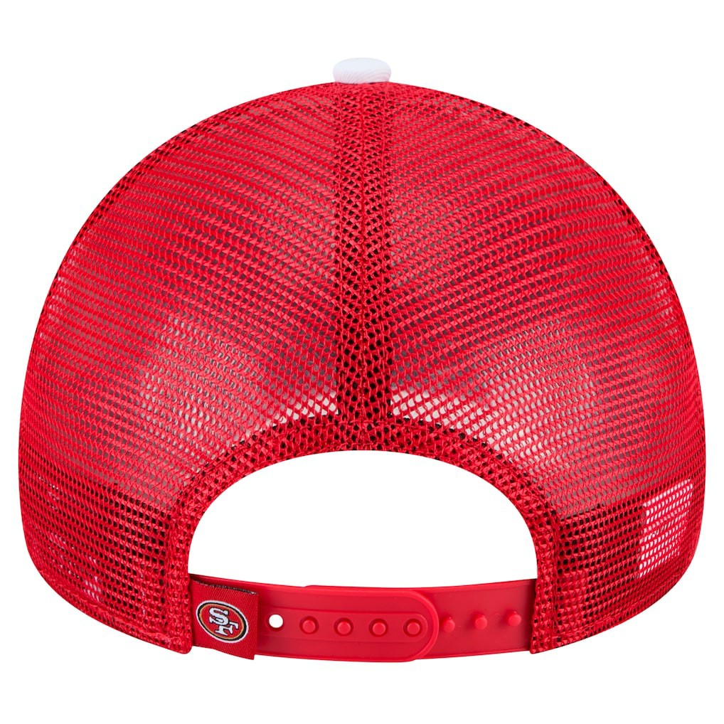 San Francisco 49ers Youth Sport Night Color Block 9FORTY A-Frame Trucker Adjustable Hat | NFL Discount