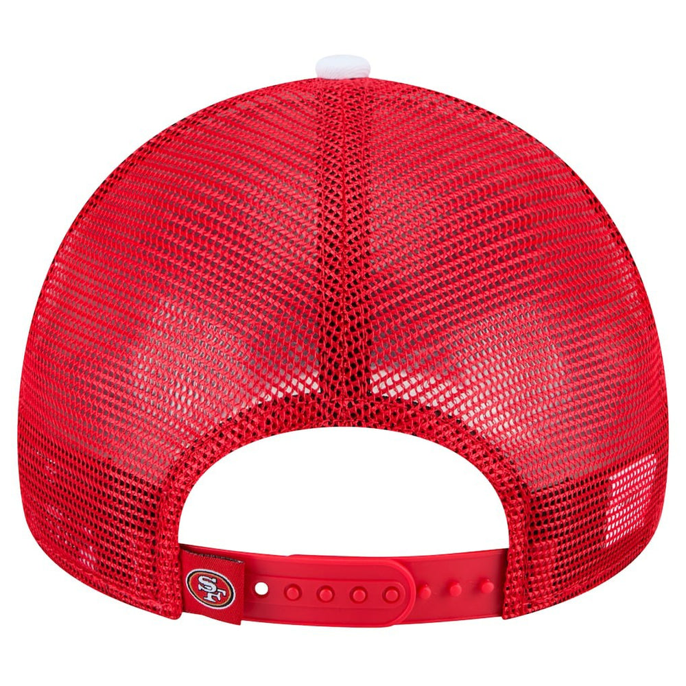 San Francisco 49ers Youth Sport Night Color Block 9FORTY A-Frame Trucker Adjustable Hat | NFL Discount