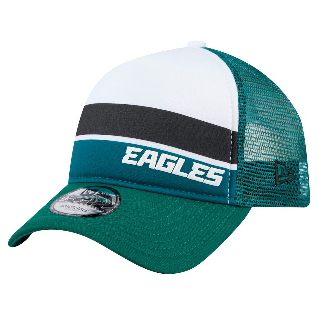 Philadelphia Eagles Preschool Sport Night Color Block 9FORTY A-Frame Trucker Adjustable Hat | NFL Near me
