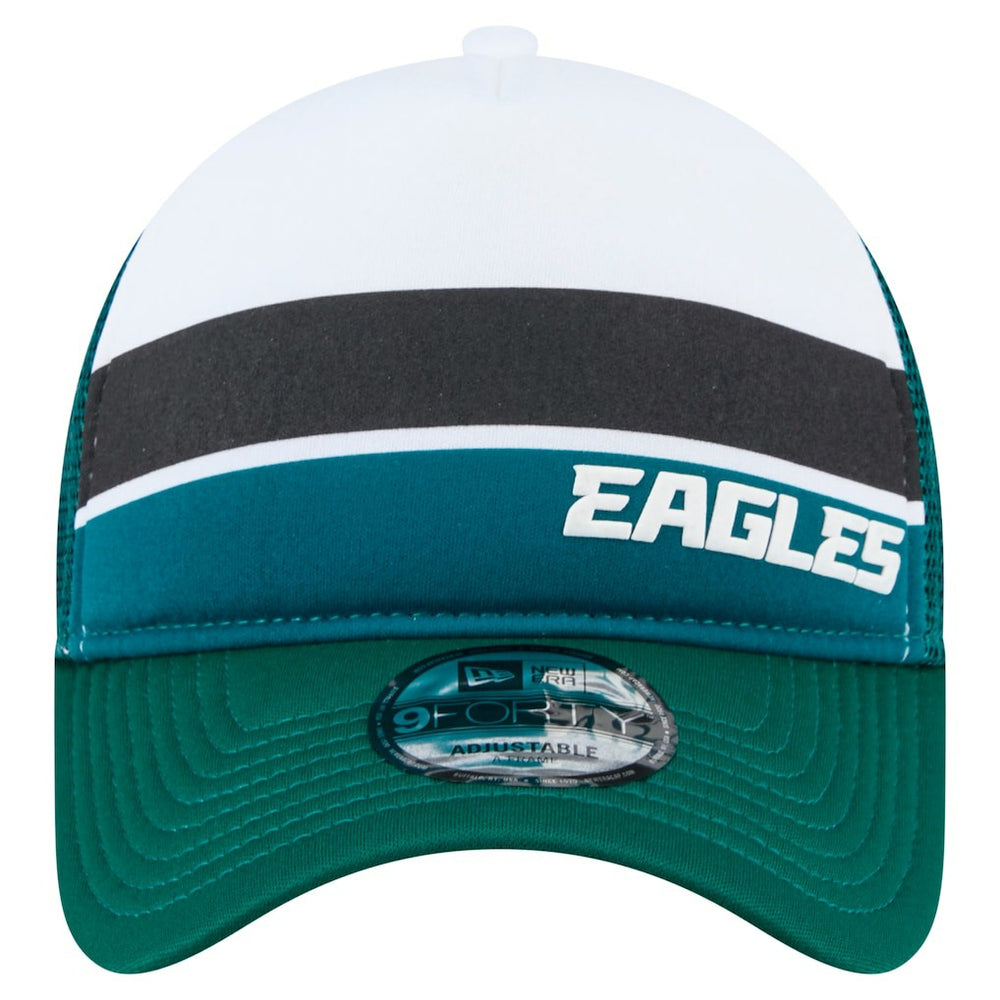 Philadelphia Eagles Preschool Sport Night Color Block 9FORTY A-Frame Trucker Adjustable Hat | NFL Near me