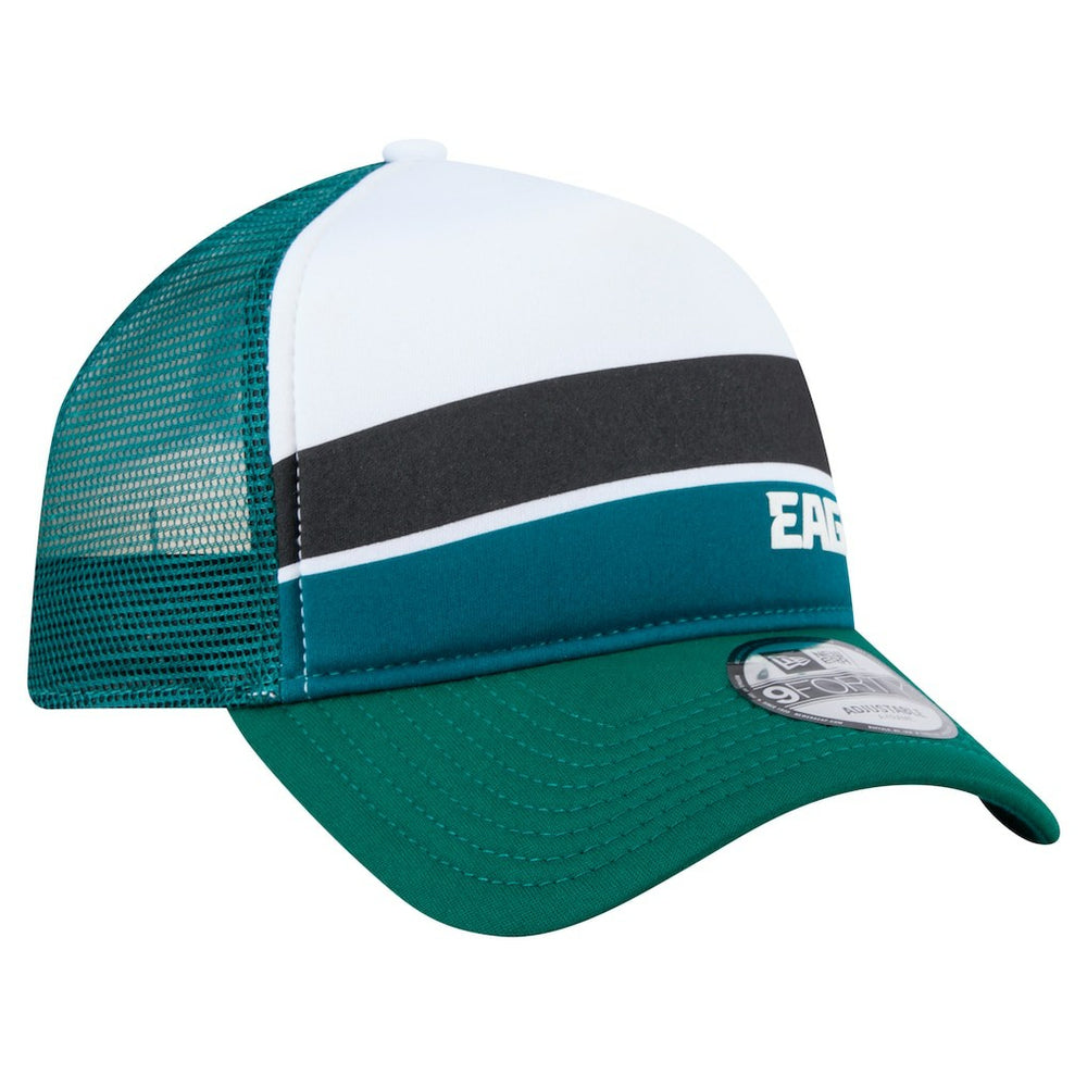 Philadelphia Eagles Preschool Sport Night Color Block 9FORTY A-Frame Trucker Adjustable Hat | NFL Near me