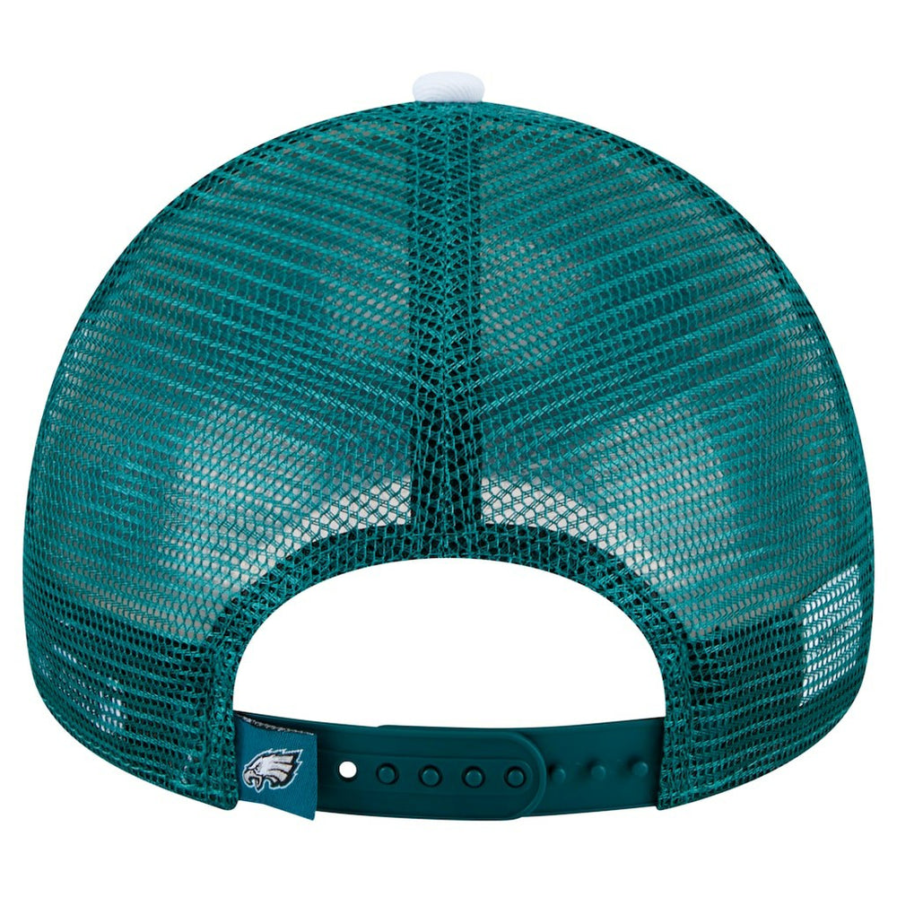 Philadelphia Eagles Preschool Sport Night Color Block 9FORTY A-Frame Trucker Adjustable Hat | NFL Near me