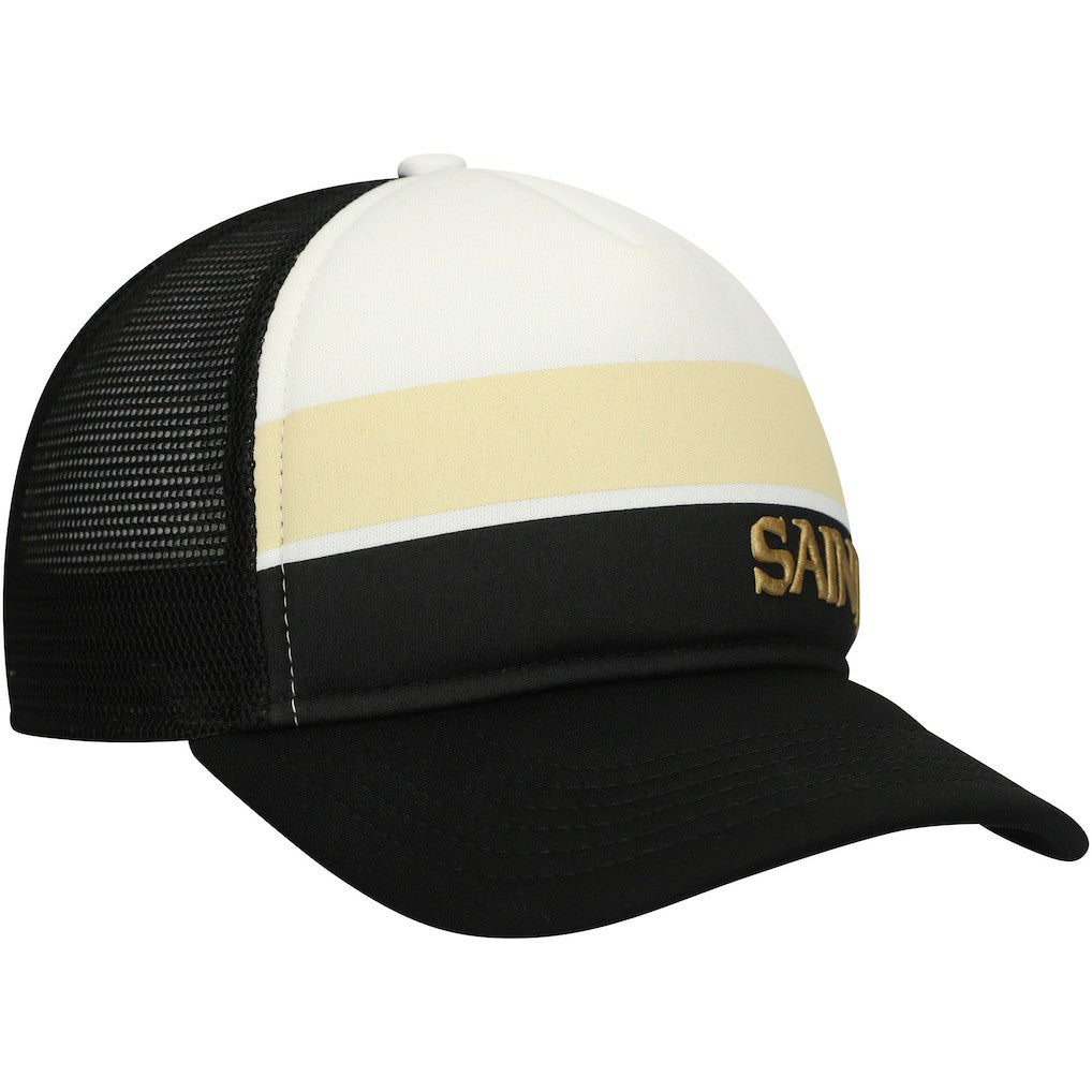 New Orleans Saints Preschool Sport Night Color Block 9FORTY A-Frame Trucker Adjustable Hat | NFL New