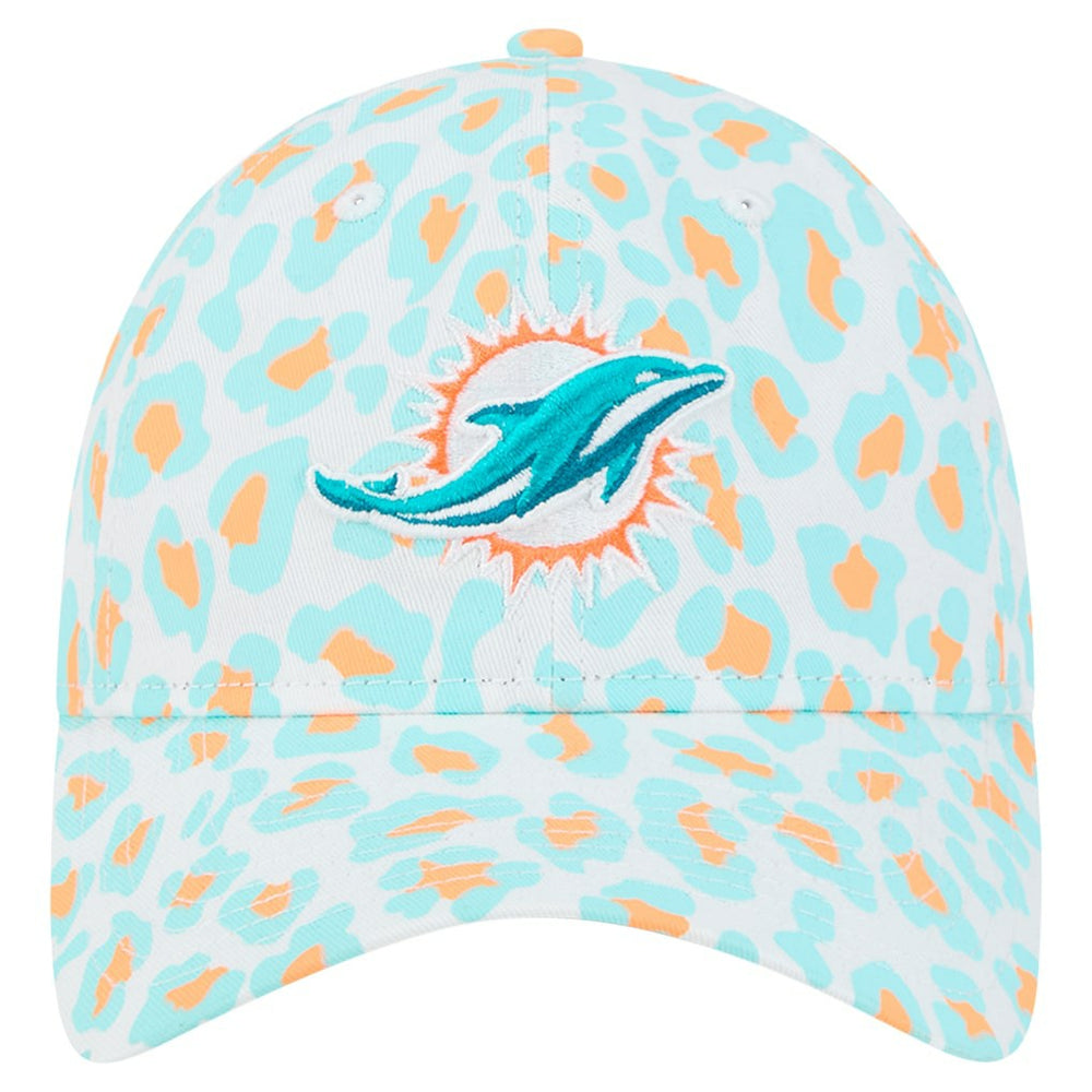 Miami Dolphins Preschool Active Leopard 9TWENTY Adjustable Hat | NFL New