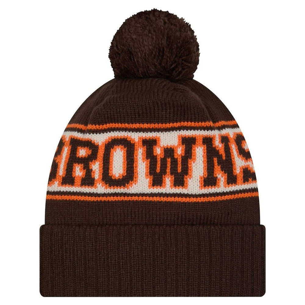 Cleveland Browns Youth  Retro Cuffed Knit Hat with Pom | NFL Online