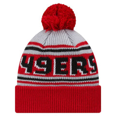 San Francisco 49ers Youth Main Cuffed Knit Hat with Pom | NFL Outlet