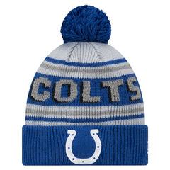 Indianapolis Colts Youth Main Cuffed Knit Hat with Pom | NFL Outlet