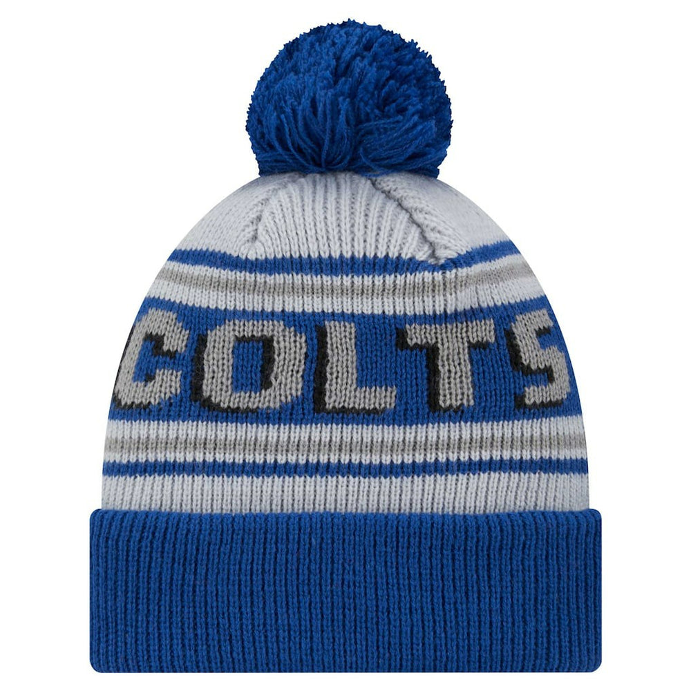 Indianapolis Colts Youth Main Cuffed Knit Hat with Pom | NFL Outlet