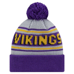 Minnesota Vikings Youth Main Cuffed Knit Hat with Pom | NFL Discount