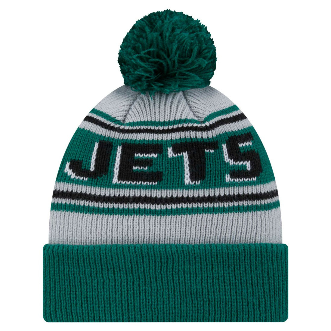 New York Jets Youth Main Cuffed Knit Hat with Pom | NFL Online